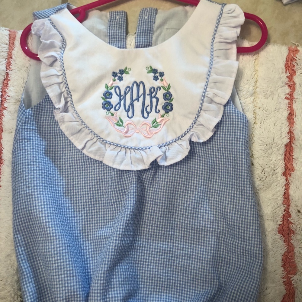 Monogrammed Romper